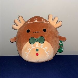 Cute Reindeer Axolotl Squishmallow (Den)